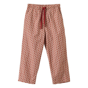 Caramel - Leda Geometrische Hose | Ziegelrot