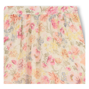 Chloé – Rock aus Bio-Baumwolle mit Blumenmuster | Creme