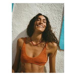 Soleil Soleil - Flo Jersey-Top | Terrakotta