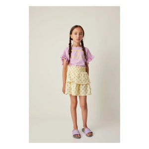 Tocoto Vintage - Fleurs Volants Rock | Gelb