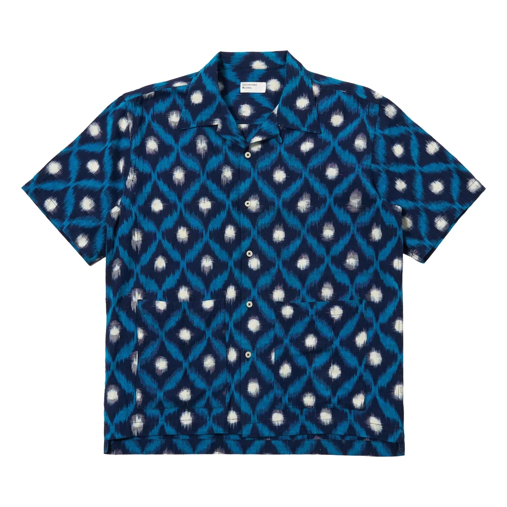 Universal Works - Chemise Deck Diamond | Dunkelblau