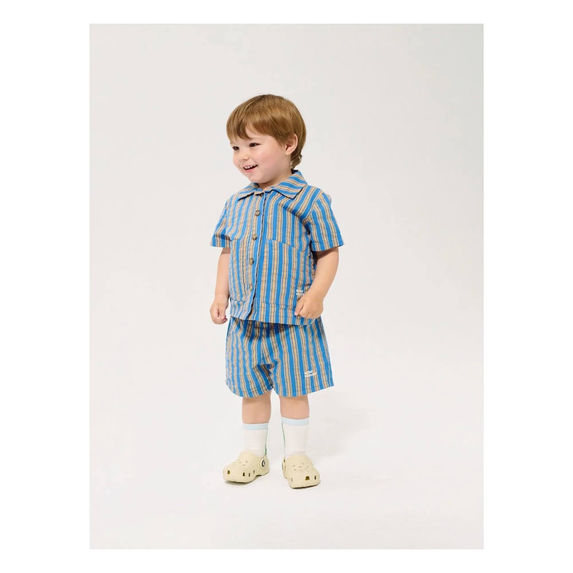 Bobo Choses - Gestreiftes Baby-Shirt | Blau