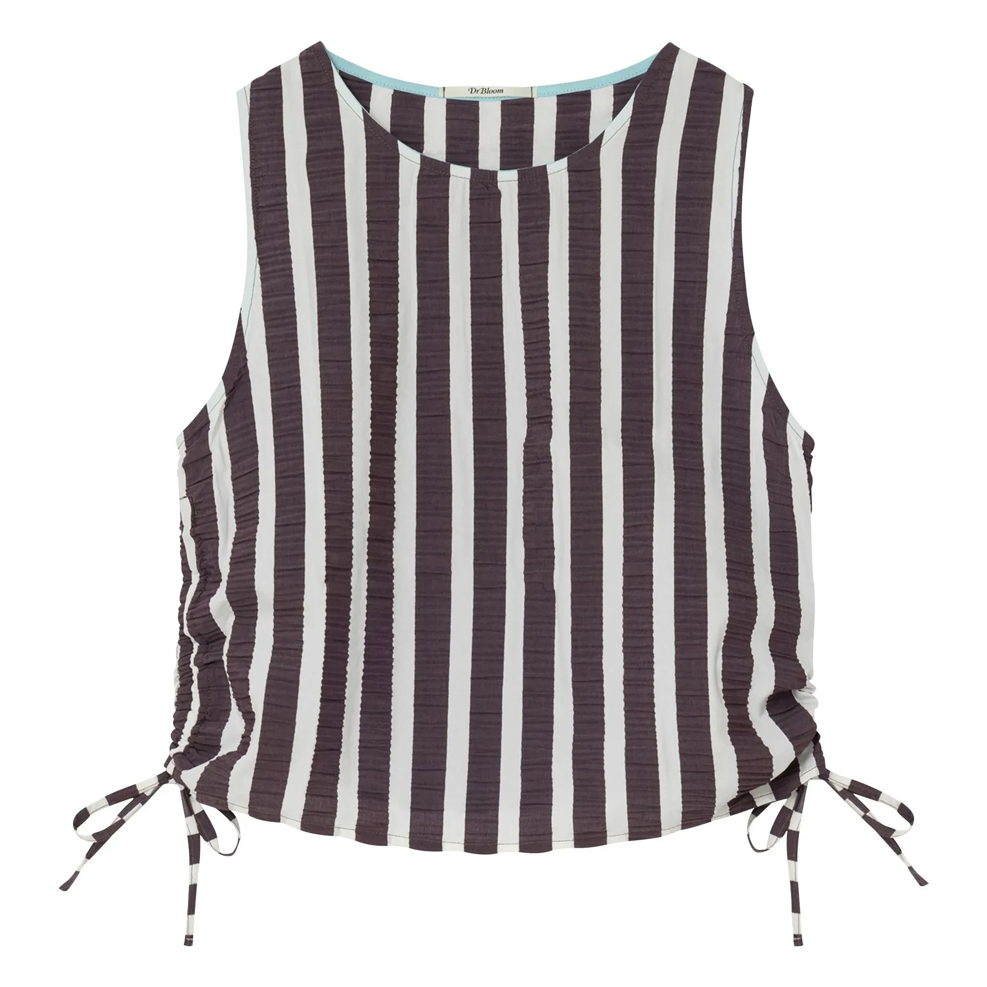 Dr Bloom - Travel Gestreifte Bluse | Aubergine