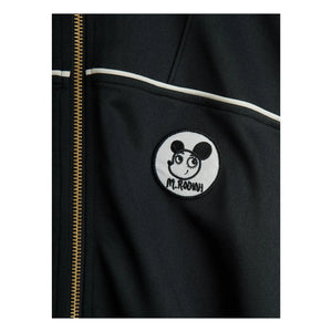 Mini Rodini - Trainingsjacke aus recycelter Faser mit Flicken | Schwarz