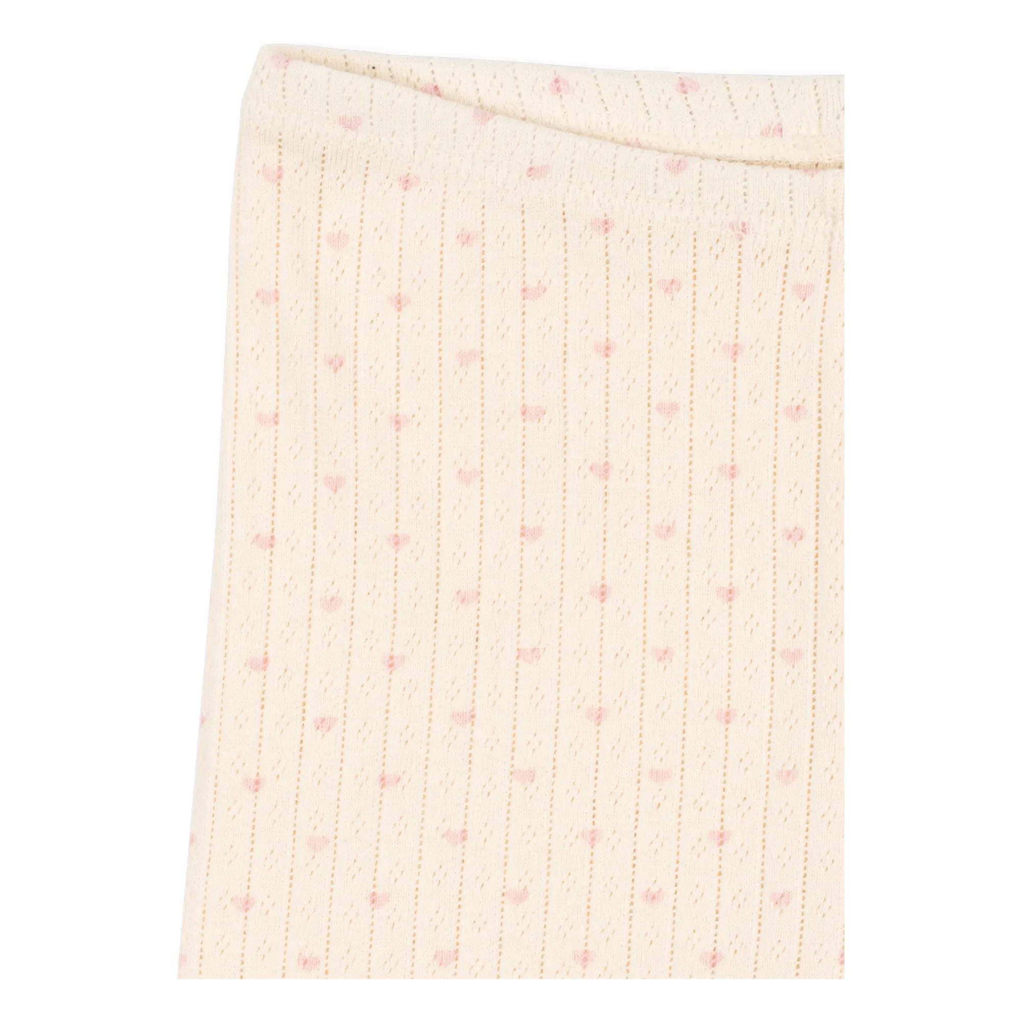 Konges Sløjd - Minnie Hearts Bio-Baumwoll-Radlerhose | Ecru