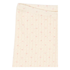 Konges Sløjd - Minnie Hearts Bio-Baumwoll-Radlerhose | Ecru