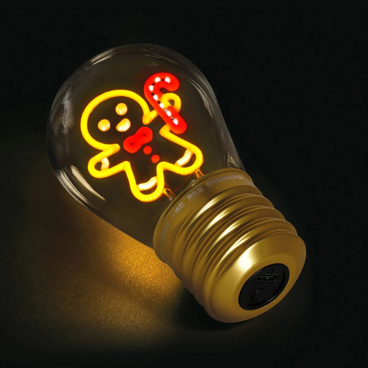 Legami - Lebkuchen Noël Glühbirnen Tischlampe - Bulb Fiction