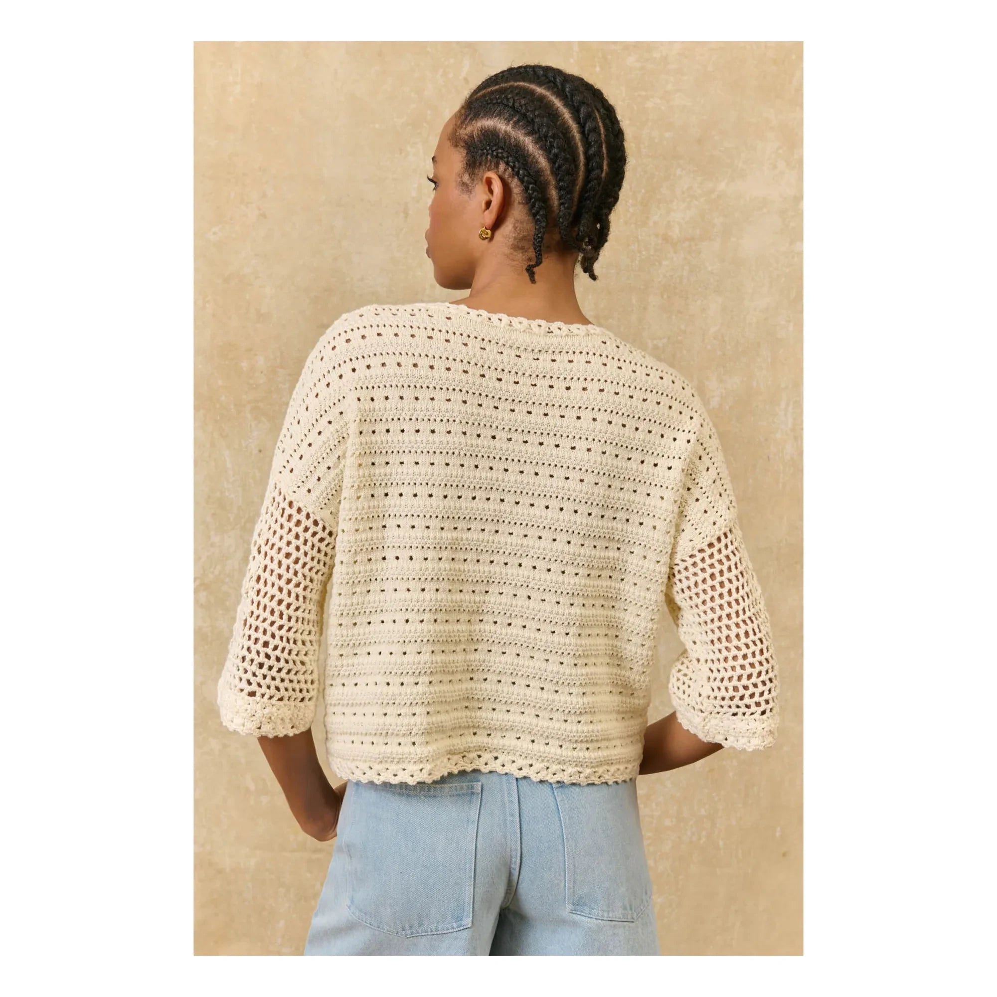 Louise Misha - Eleanor Baumwolltop | Creme