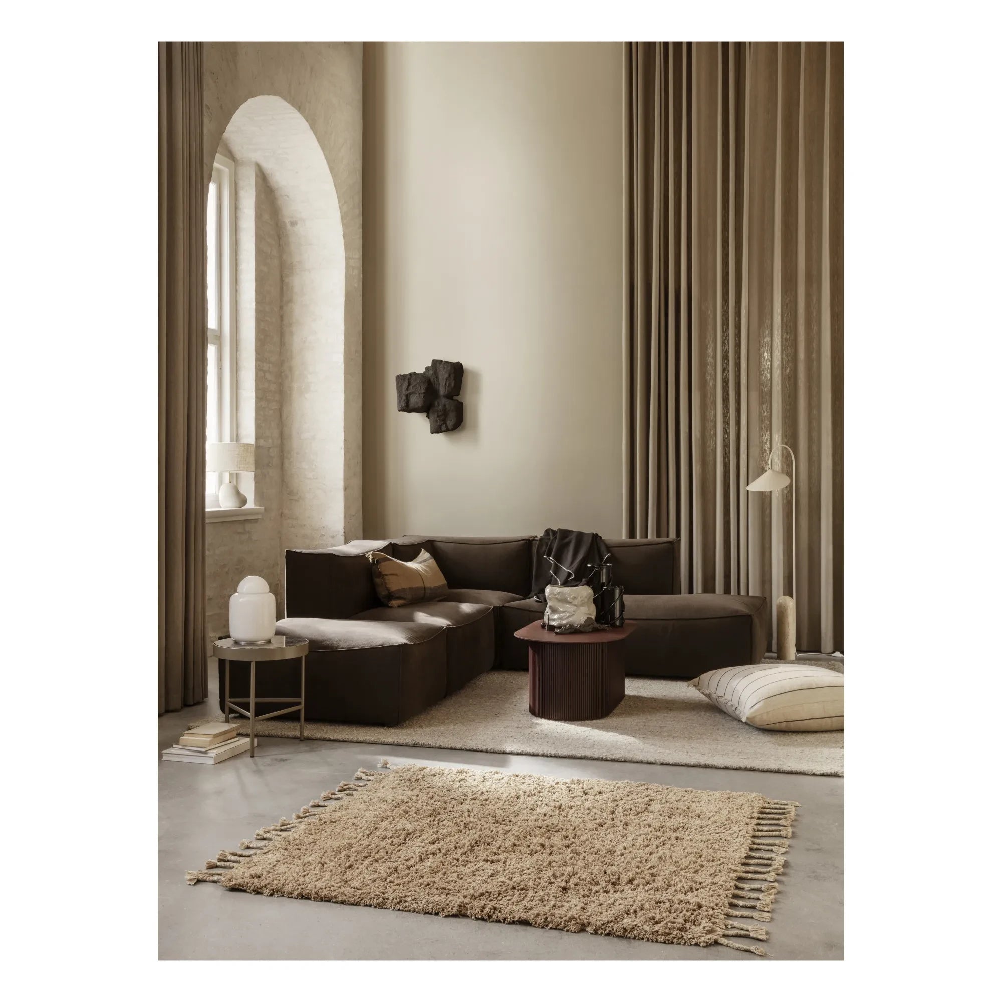 Ferm Living - Catena Sofa mit offener Seite links | Braun