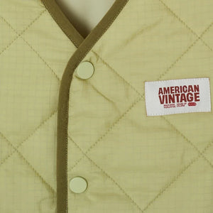 American Vintage - Yupibam Sırtımsız Yelek, Geri Dönüştürülmüş Liflerden Üretilmiştir | Açık Yeşil