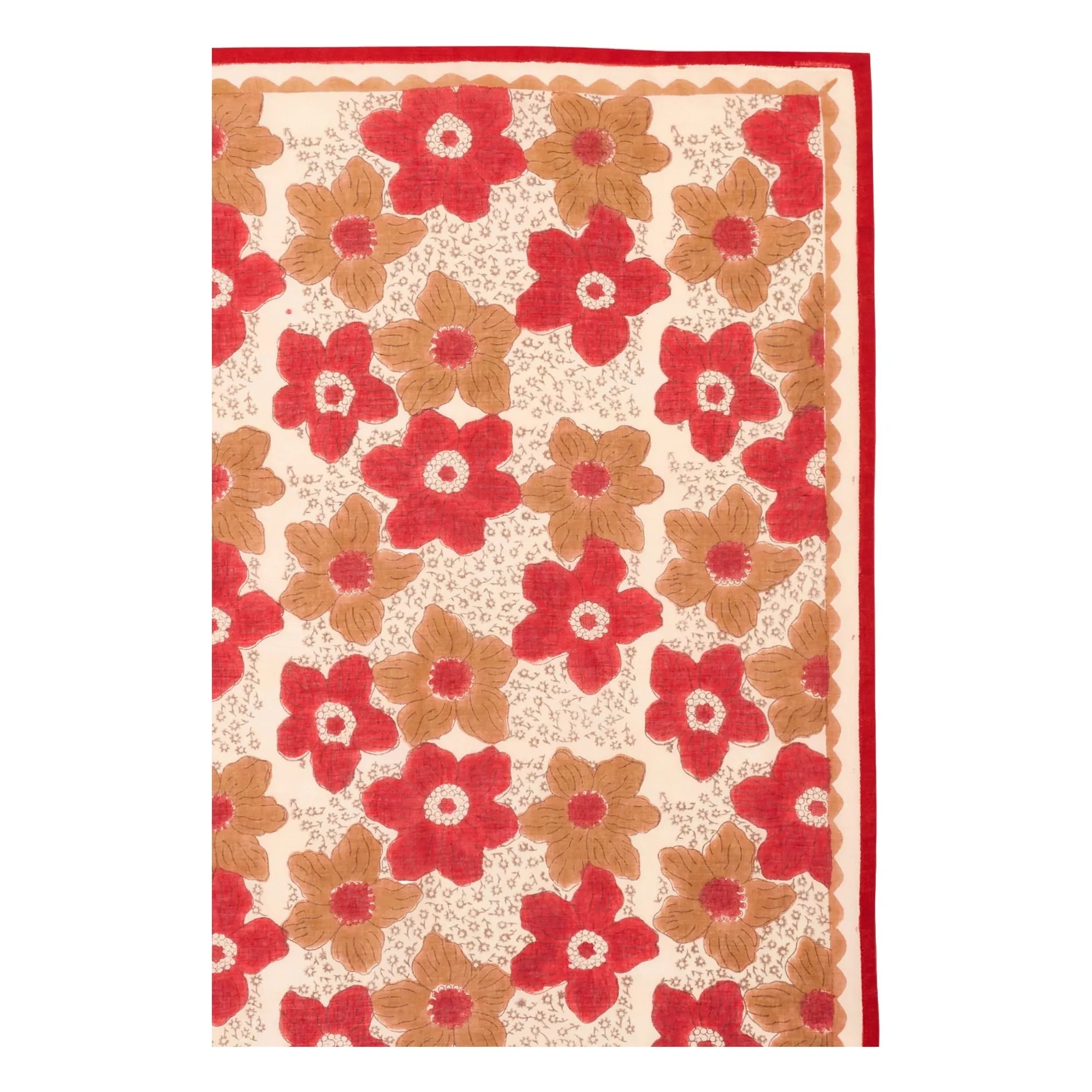 Apaches - Schal mit großem Blumenmuster | Braun