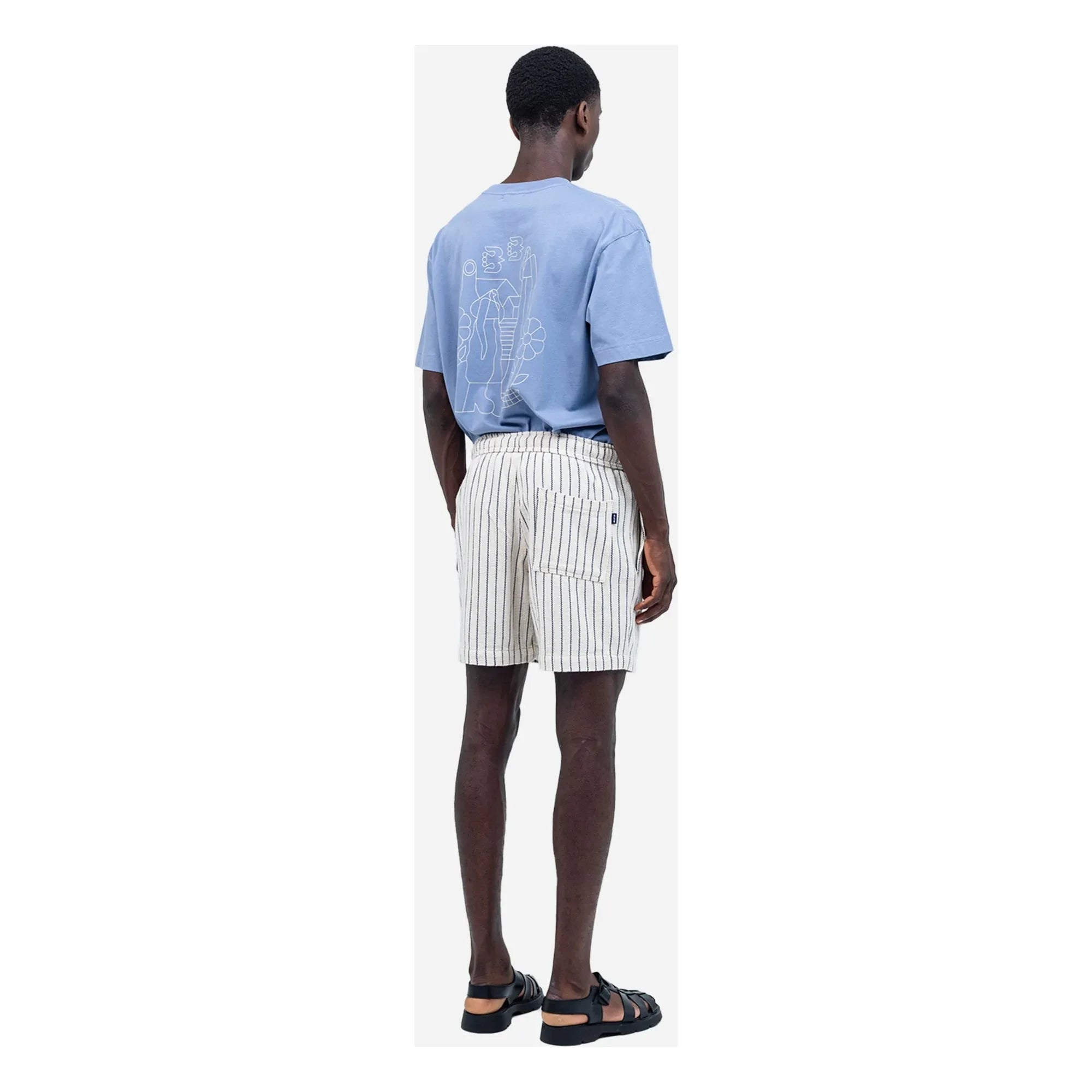 Olow - Bodhi Gestreifte Shorts | Weiß