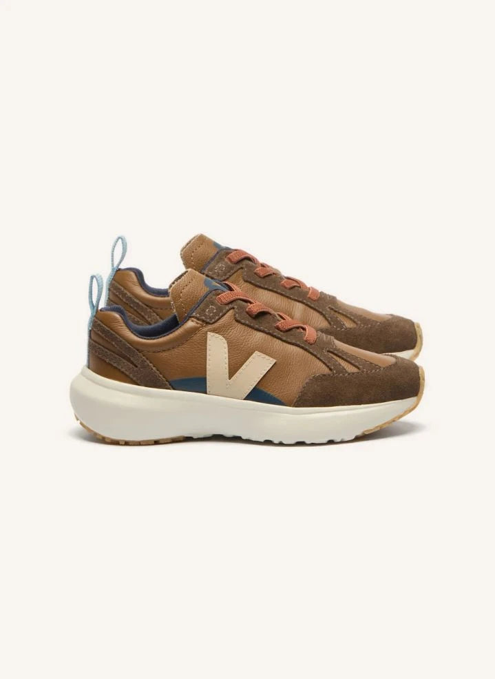 Veja - Kleine Kanarienvogel Leder Sportschuhe - Veja x Bonpoint | Braun