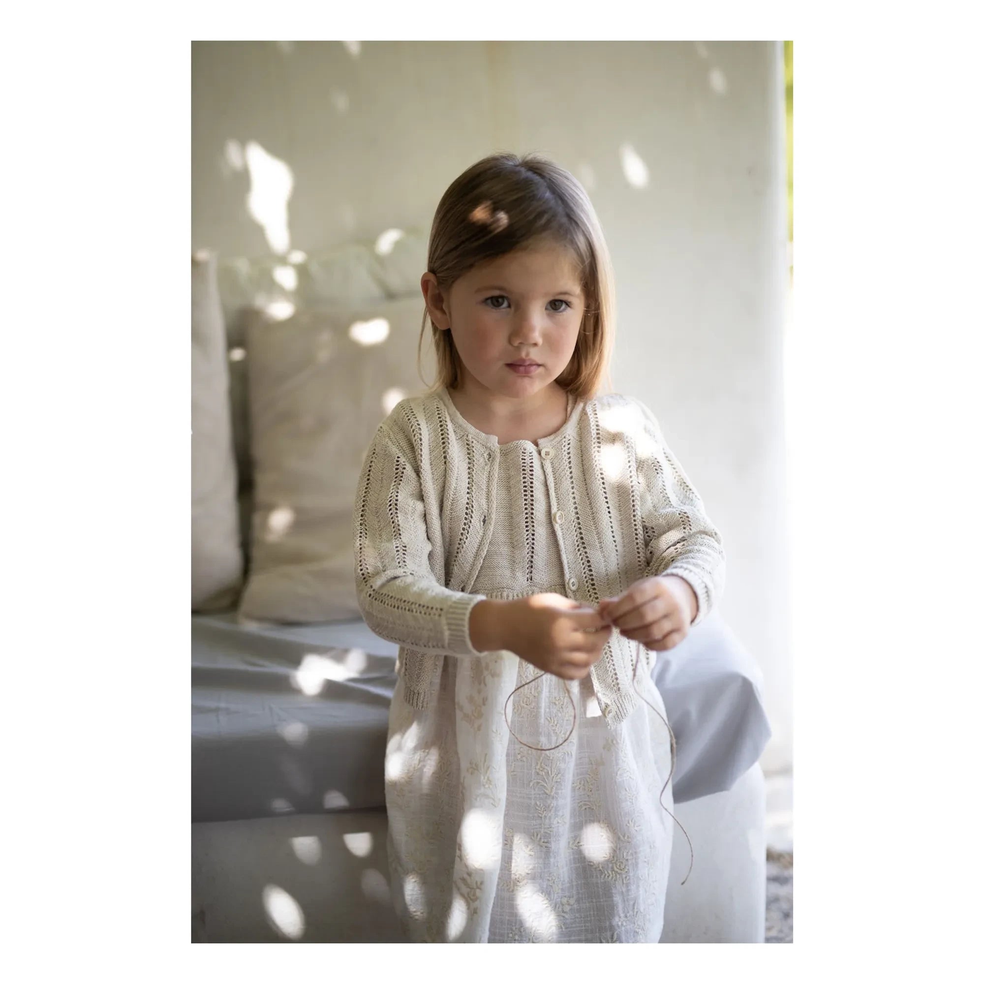 1+ in the family - Soana Besticktes Kleid | Ecru