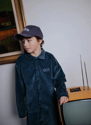 Cos I Said So - Samt Hemdjacke | Kohlengrau