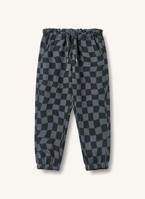 Wheat - Cosmo Damier Organik Pamuk Jogger | Gece mavisi