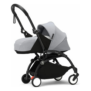Stokke® - YOYO³ kompletter Kinderwagen 0+ und 6+ Schwarzer Rahmen | Stein