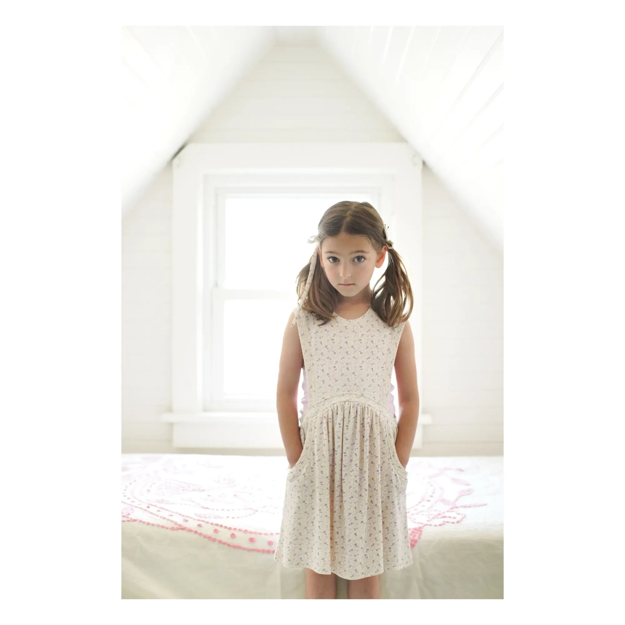 Soor Ploom - Dunes Fleurie Bio-Baumwollkleid | Puderrosa