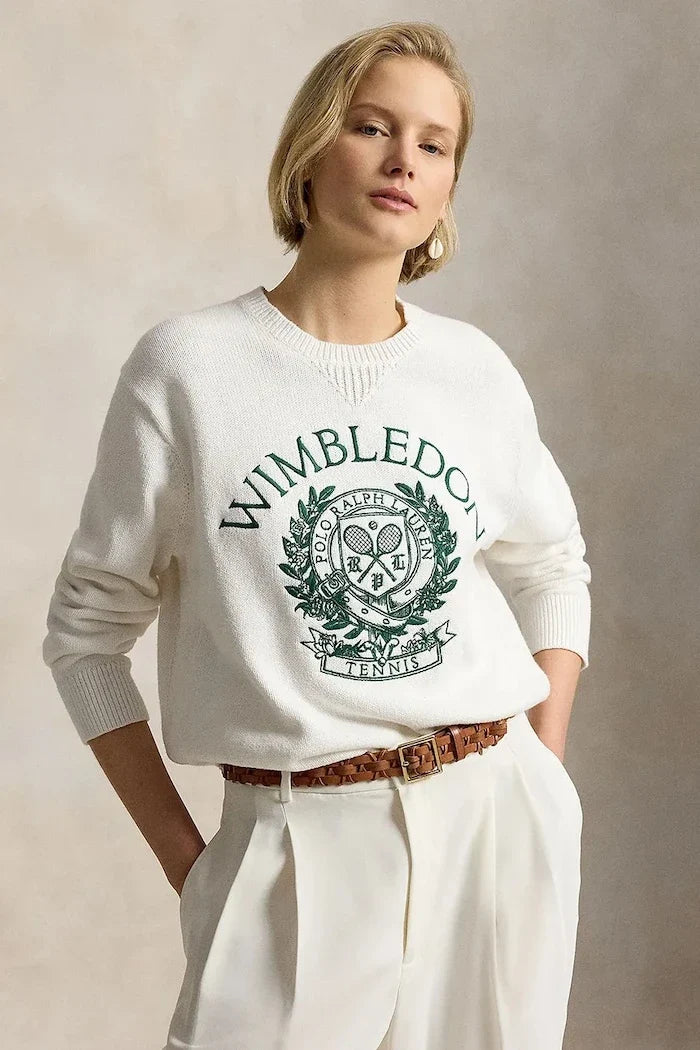 Polo Ralph Lauren Wimbledon Pamuklu Kadın Kazak