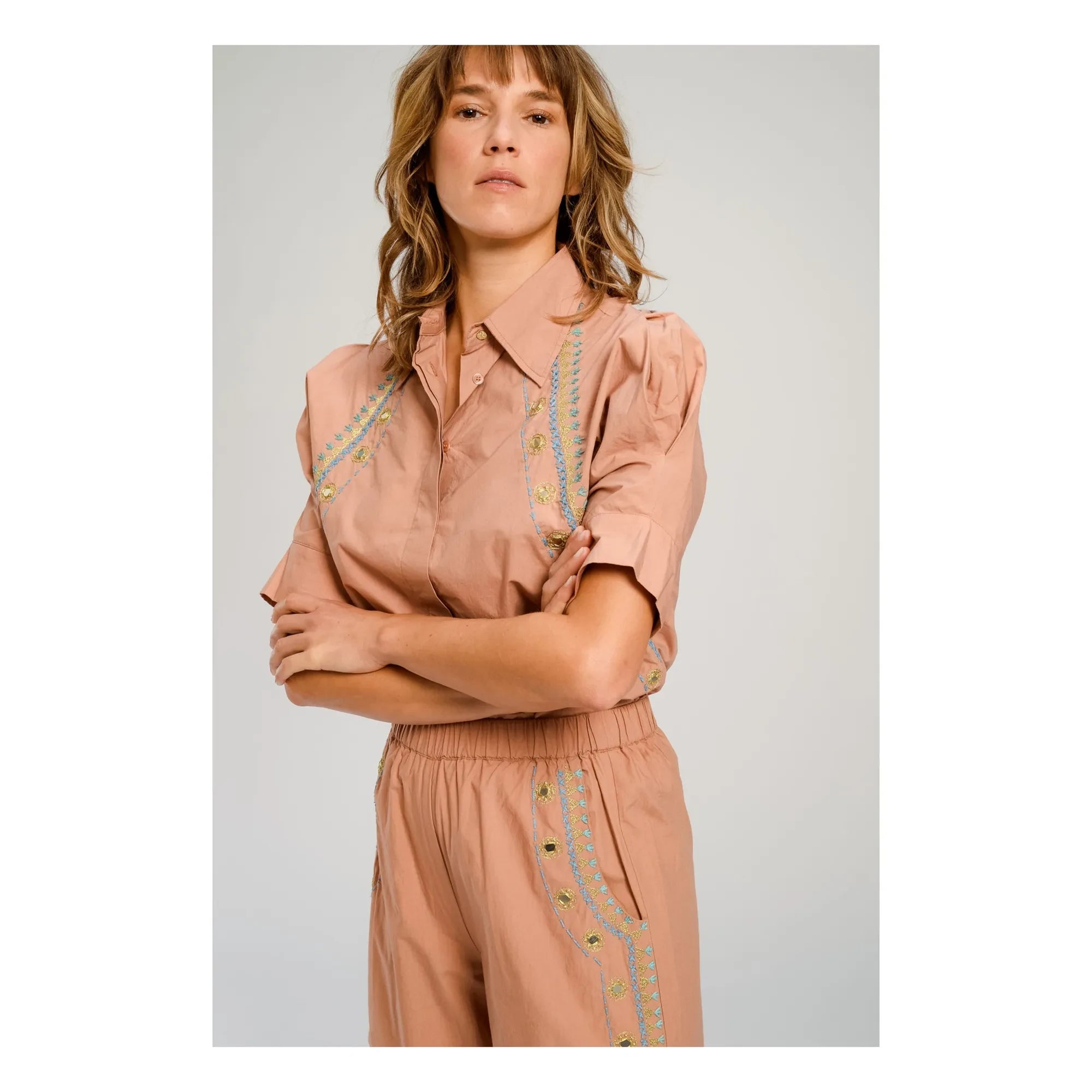 Virginie de Vinster - Los Angeles Bluse | Terrakotta