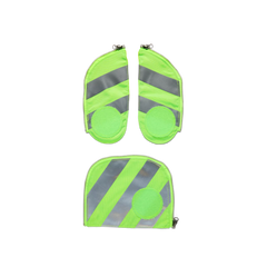 Ergobag - Zip-Set with reflective Stripes Green