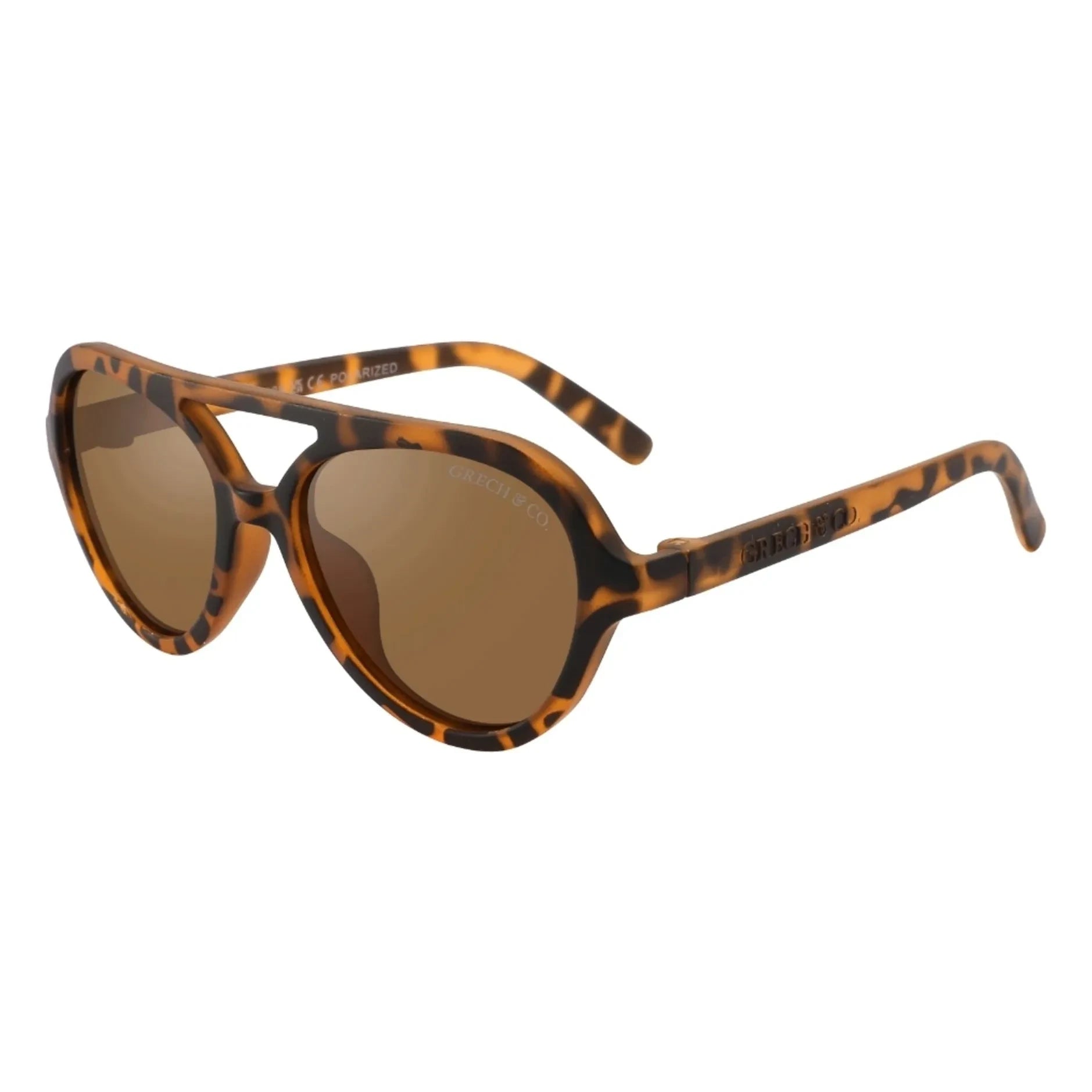 Grech & Co - Aviator Polarisierte Sonnenbrille Scales | Braun