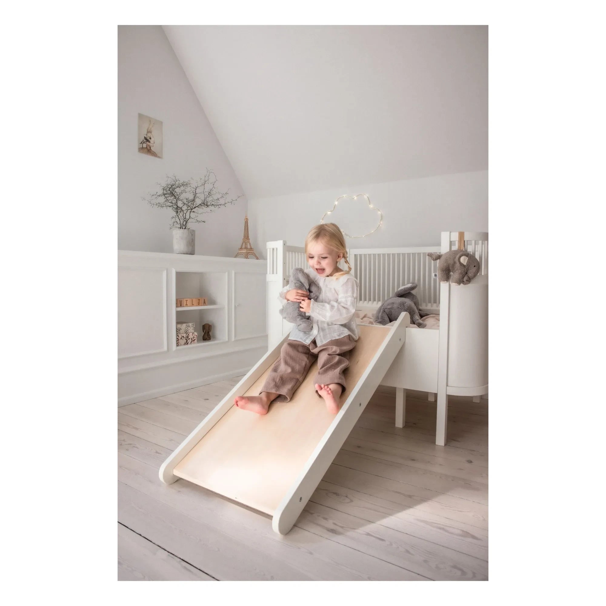 Sebra – 2-in-1 Bettrutsche | Weiß