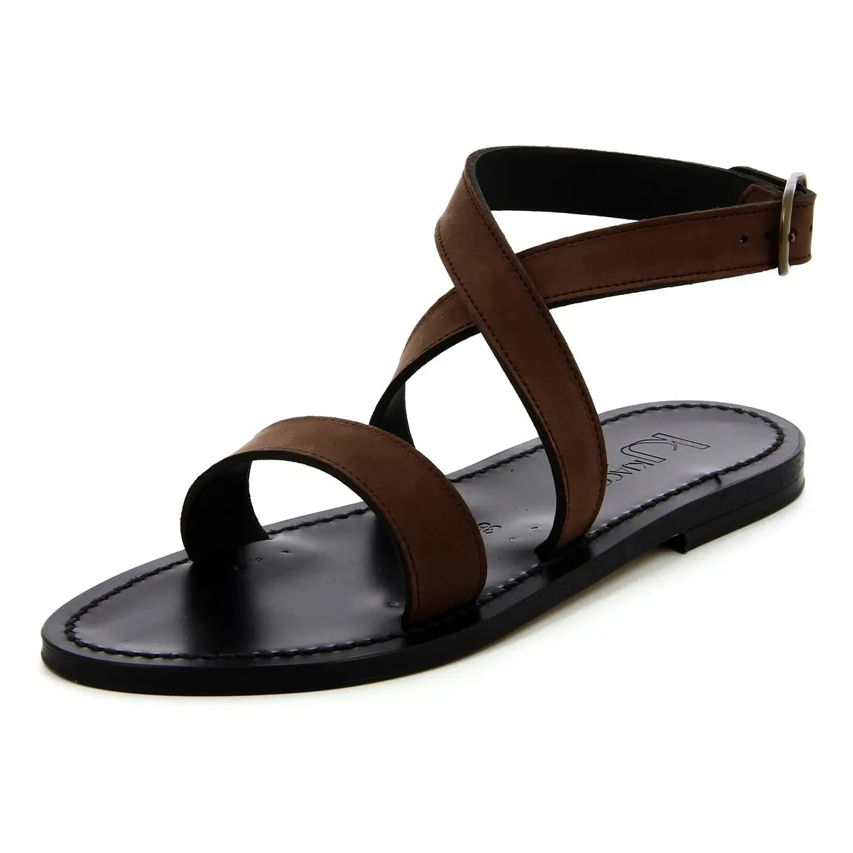 K.Jacques - Calfat Nubuk Sandalen | Braun