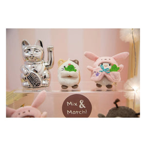 Nici - Angy Plüsch Katze im Hasenkostüm | Rosa