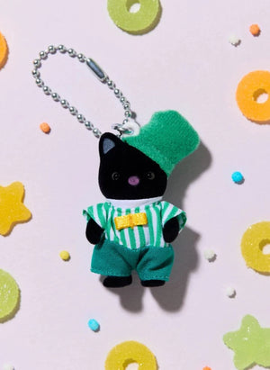 Sylvanian Families - Zwei-Ton Katzen Schlüsselanhänger - Smaragd