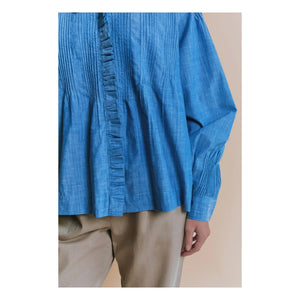 Emile et Ida - Ella Chambray Bluz | Mavi