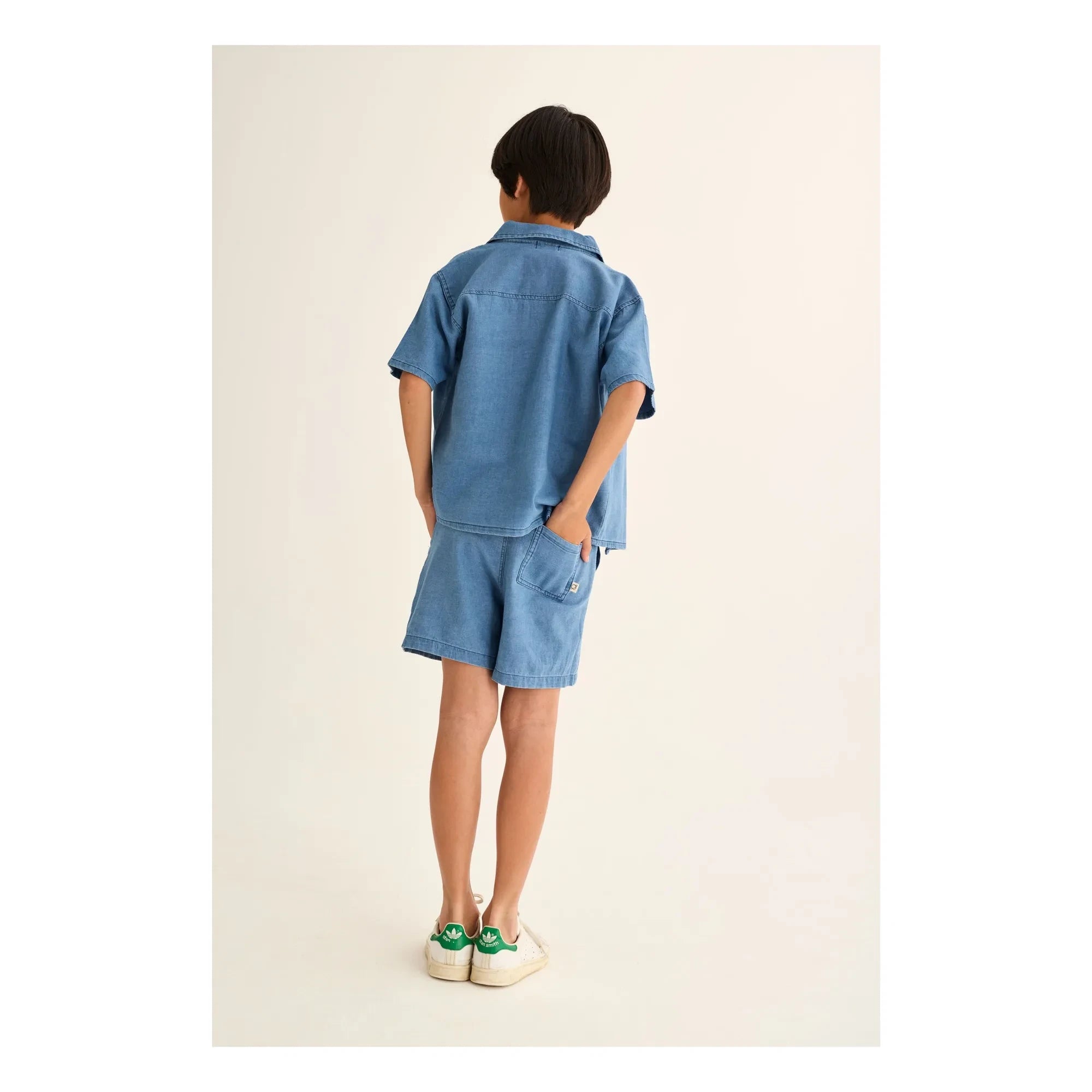 Cozmo - Denim Wolf Bermuda Shorts | Blau