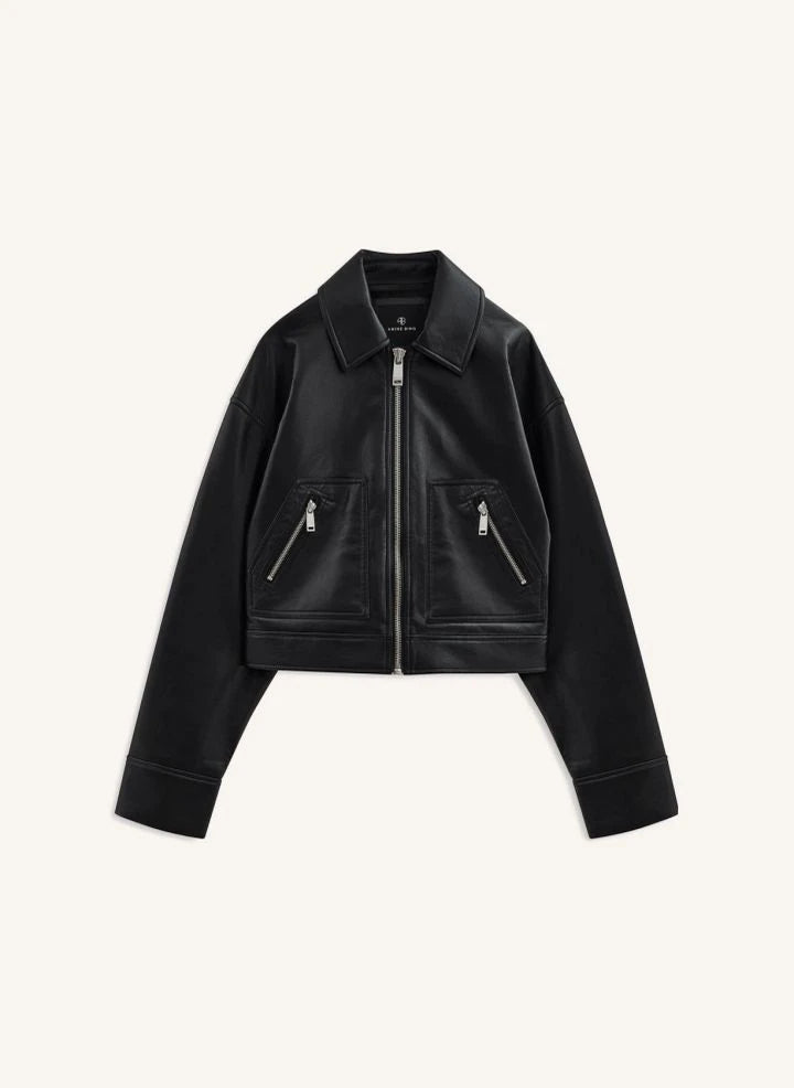 Anine Bing - Assan Lederjacke | Schwarz