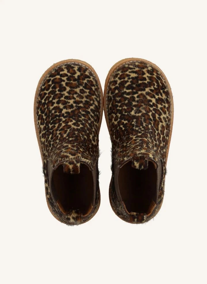 Angulus - Pony-Leopard Chelsea-Stiefel | Braun