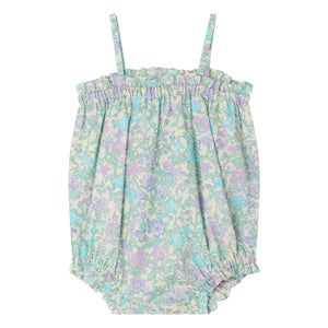 Bonpoint - Strampler Nefle Liberty aus Bio-Baumwolle | Wassergrün