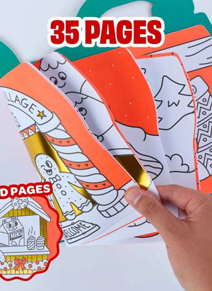 Omy - Weihnachtsaufkleber Malbuch