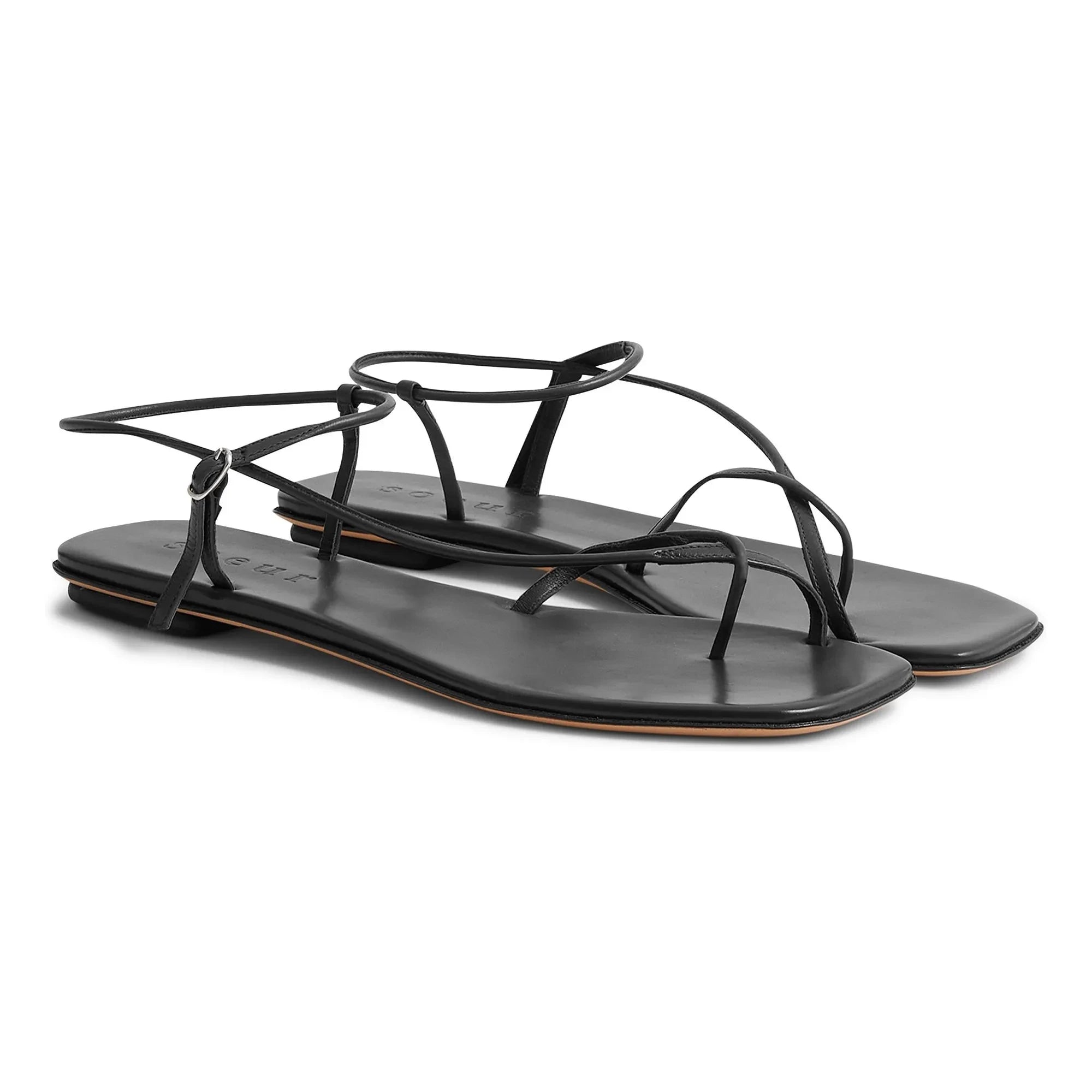 Soeur - Rosalie Leder Sandalen | Schwarz