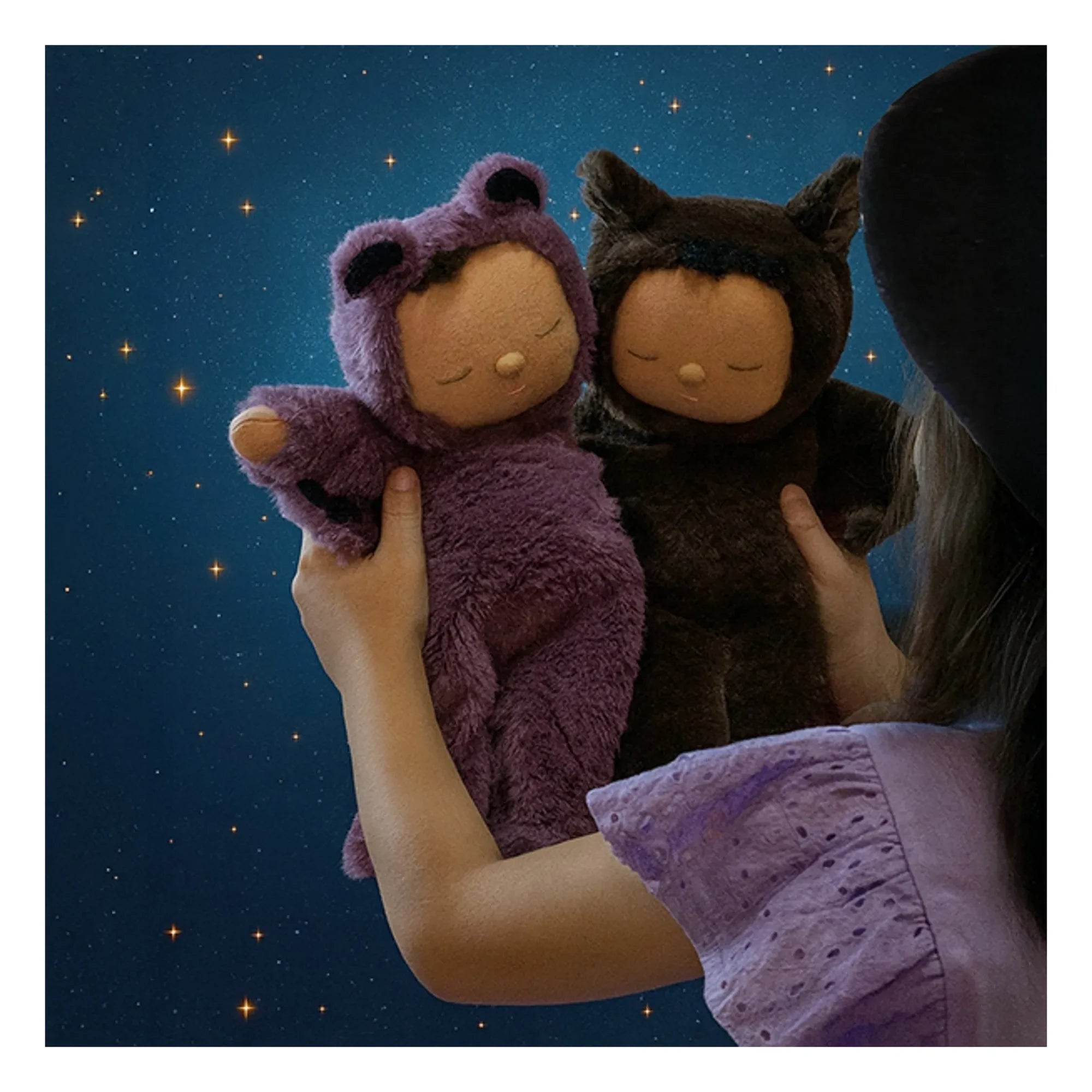 Olli Ella - Kuscheliges Dinkum Fledermaus-Baby | Schwarz