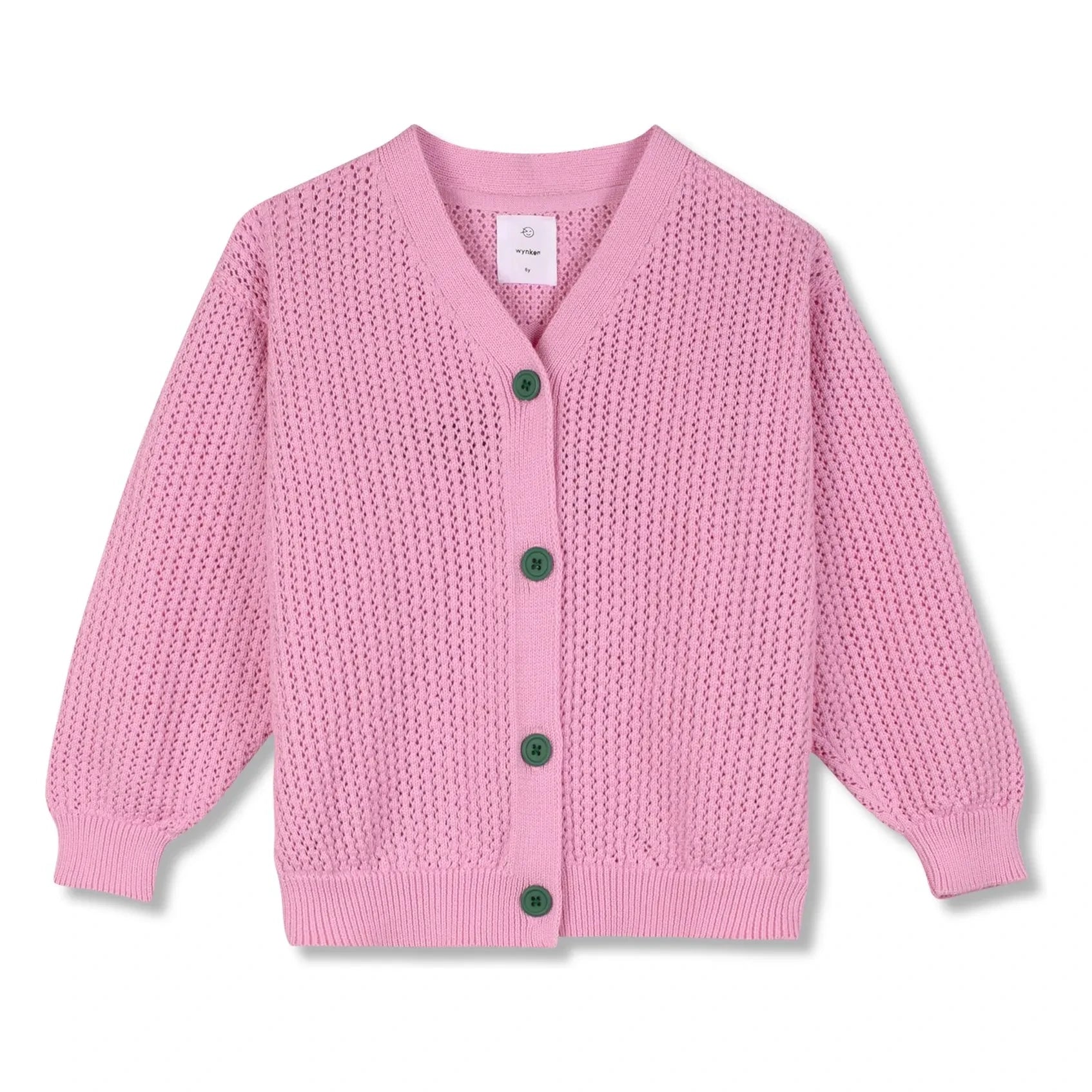 Wynken – Strickjacke aus Bio-Baumwolle | Rosa