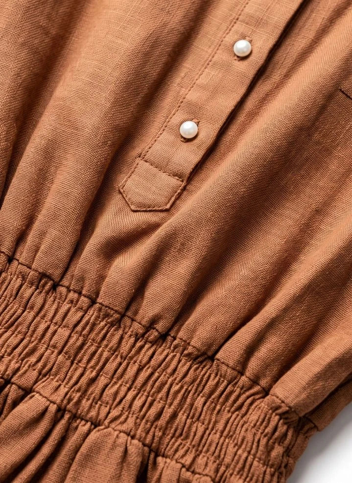 Hundred Pieces - Enoha Stern Kleid | Braun