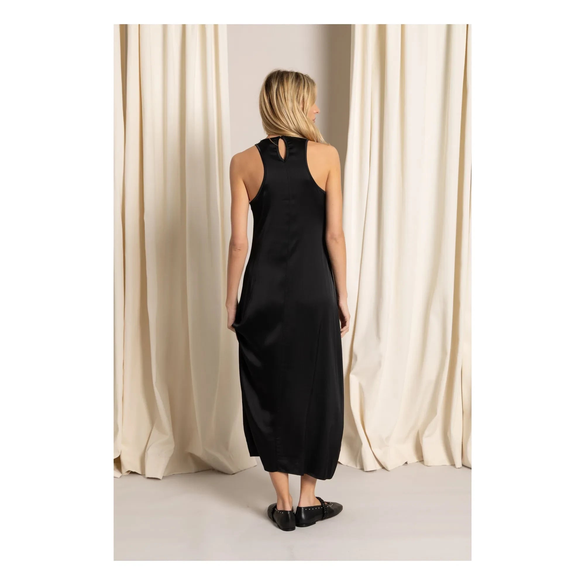 Smallable Woman - Zelie Satin Kleid | Schwarz