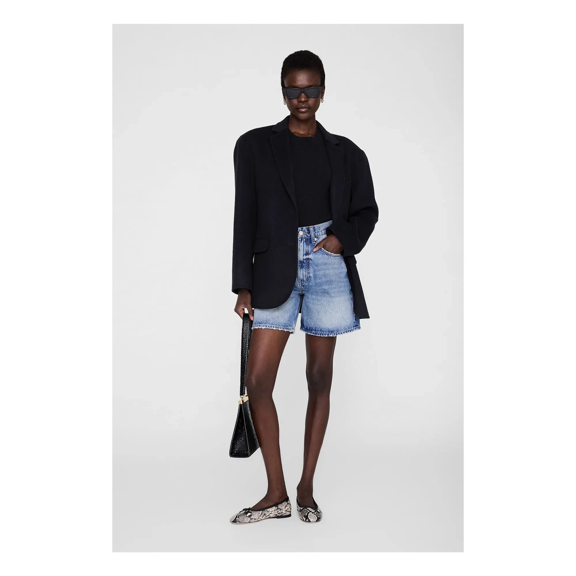 Anine Bing – Kurzes Heath | Blau