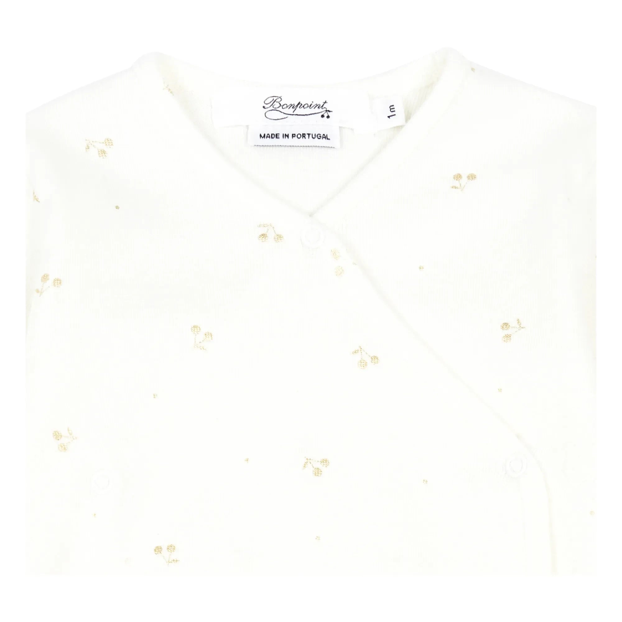 Bonpoint – Kirsch-Jersey-Strampler Pyjama | Gold
