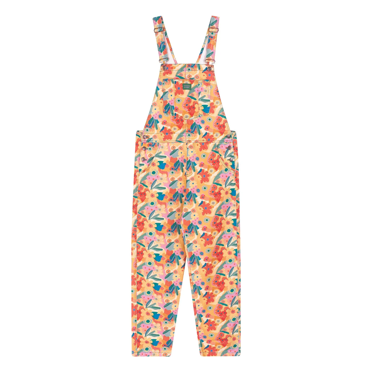 Favorite People - Latzhose mit Blumenmuster Toskana - Damenkollektion | Orange