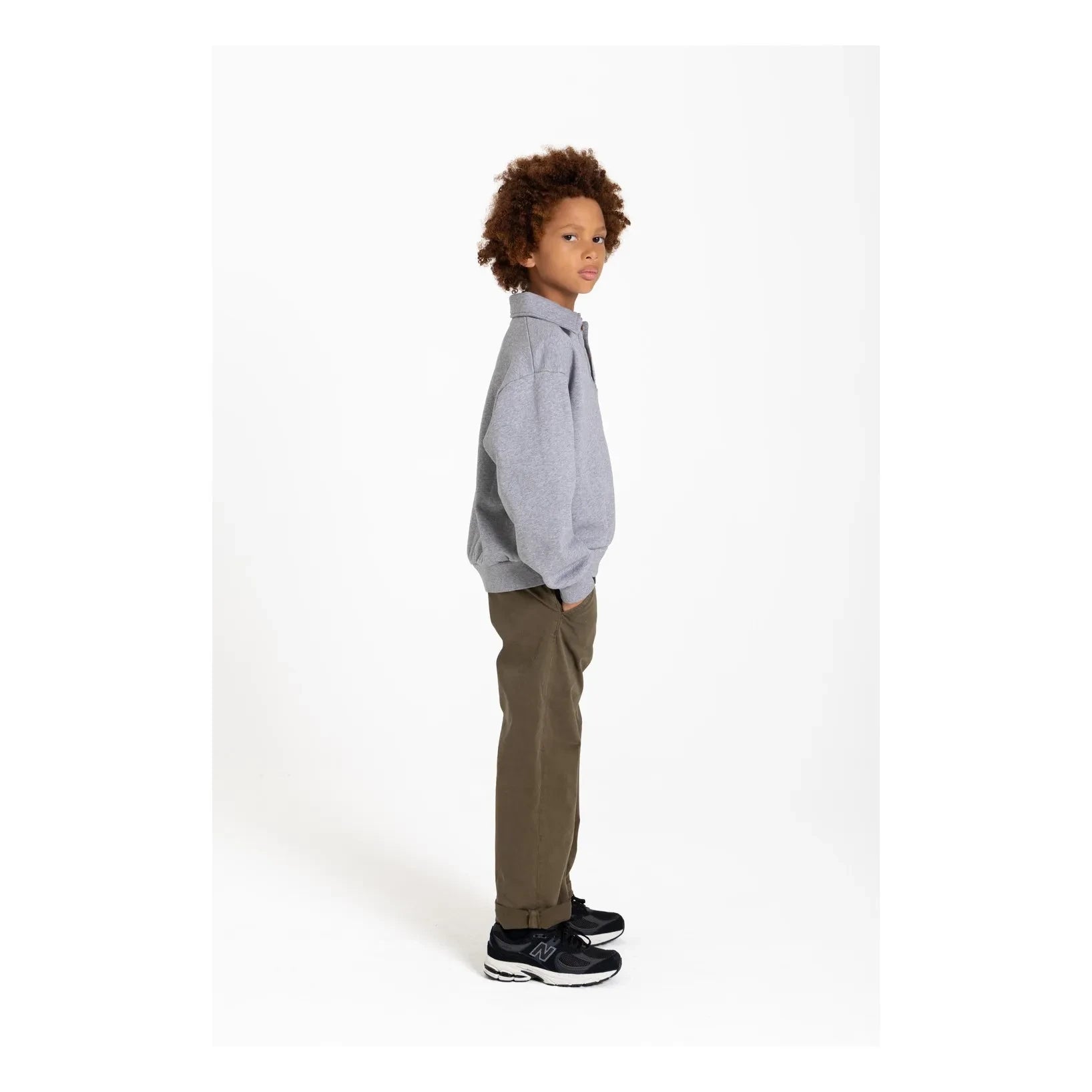 Hundred Pieces - Phoenix Pretzel Organik Pamuk Polo Shirt | Heather grey