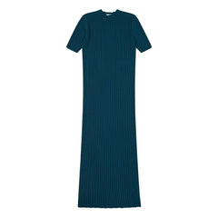 FUB - Hohes geripptes Kleid | Blau