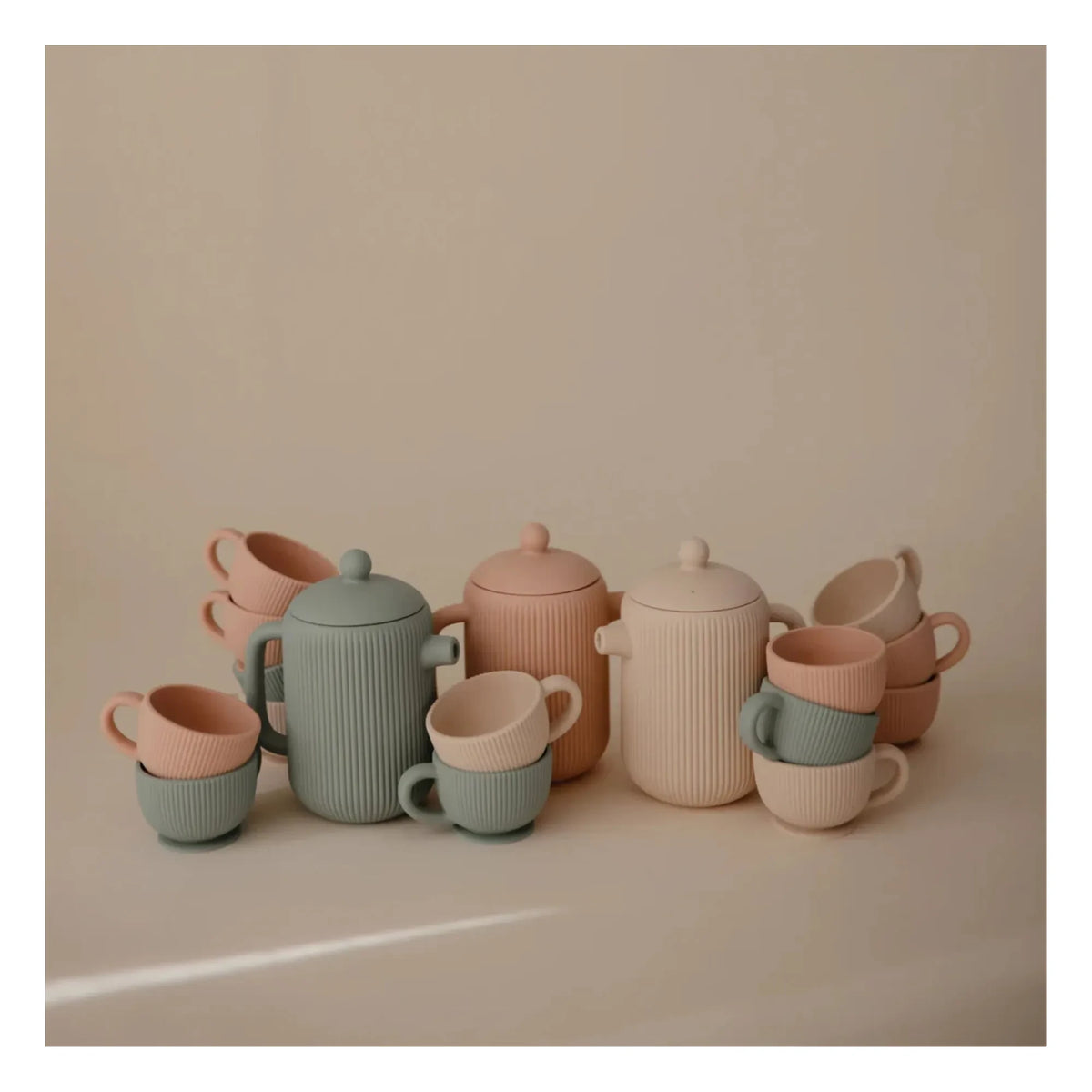 Mushie - Silikon-Teeservice | Puder