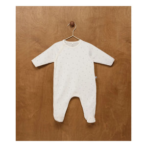 Petit Bateau – Schlafstrampler Pati aus Bio-Baumwolle | Weiß