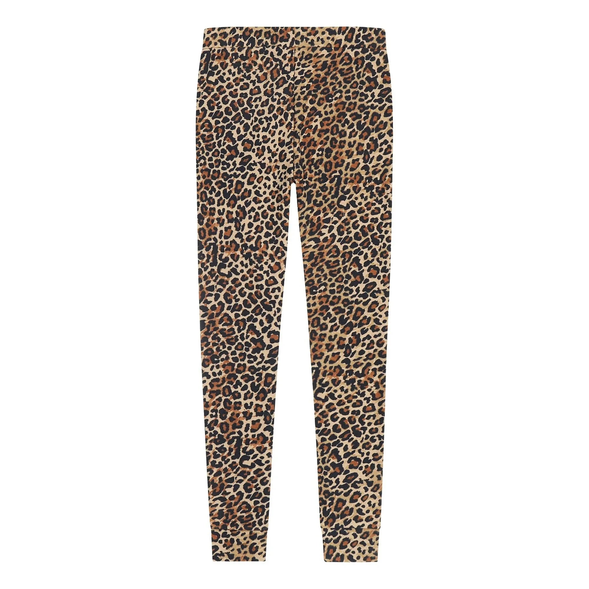 Tumble N'Dry – Cedro Leopard Leggings aus Bio-Baumwollcord | Braun