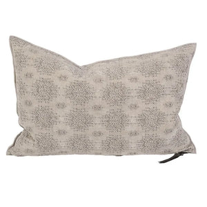 Maison de Vacances - Kilim-Jacquard Vice Versa Kissen | Steingrau